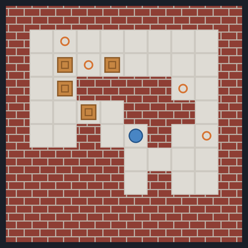 a Sokoban puzzle generated by the model